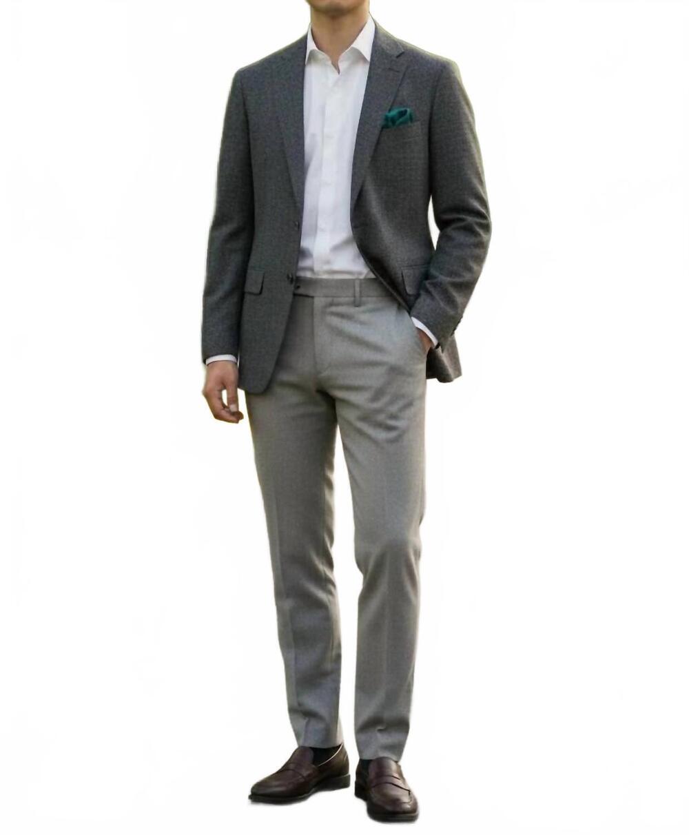 NEW HART SCHAFFNER MARX two button sport coat in grey houndstooth